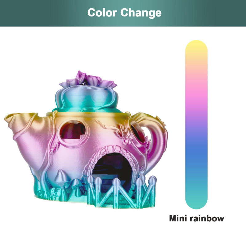 Eryone Rainbow Silk PLA Mini / Mini Regenboog Filament Eryone Rainbow Silk PLA Mini / Mini Regenboog Filament
