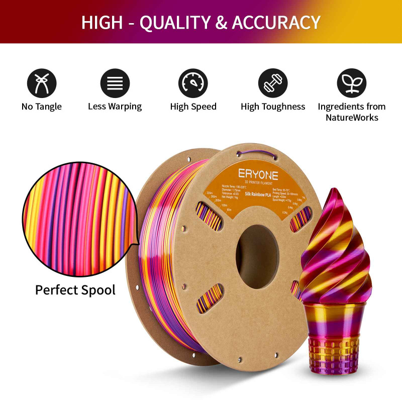 Eryone Rainbow Rapid Silk PLA Inferno