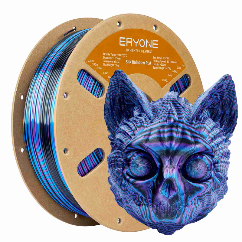 Eryone Rainbow Rapid Silk PLA Obsidian Eryone Rainbow Rapid Silk PLA Obsidian