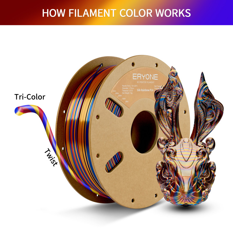Eryone Rainbow Rapid Silk PLA Shadow Eryone Rainbow Rapid Silk PLA Shadow