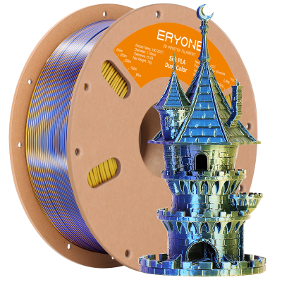 Eryone Dual-Color Silk PLA Sapphire Blue&Gold Eryone Dual-Color Silk PLA Sapphire Blue&Gold