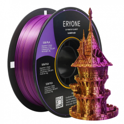 Eryone Dual-Color Silk PLA Gold & Purple / Goud & Paars Filament