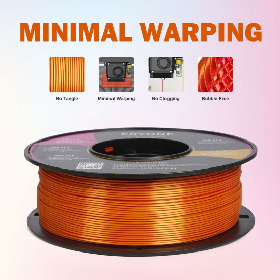 Eryone Silk PLA Dual-Color Red & Gold / Rood & Goud Filament