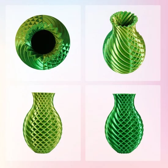 Eryone Silk PLA Dual-Color Yellow & Green / Geel & Groen Filament Eryone Silk PLA Dual-Color Yellow & Green / Geel & Groen Filament