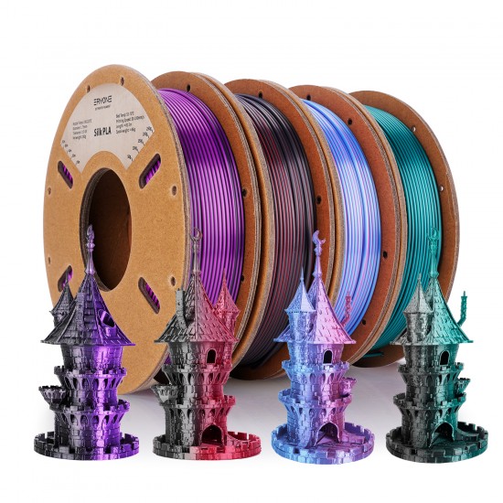 Eryone Silk PLA Dual-Color Filament Combination Pack 1