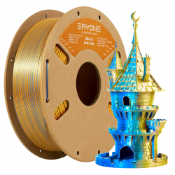 Eryone Dual-Color Silk PLA Gold & Blue / Goud & Blauw Filament