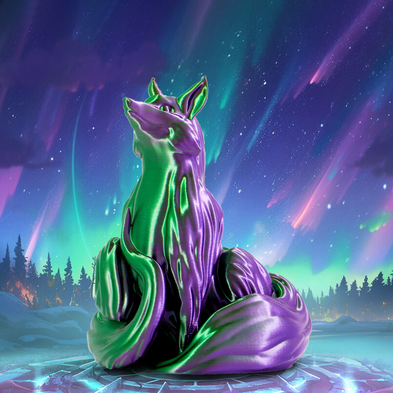 Eryone Dual-Color Silk PLA Purple & Green / Paars & Groen Filament Eryone Dual-Color Silk PLA Purple & Green / Paars & Groen Filament