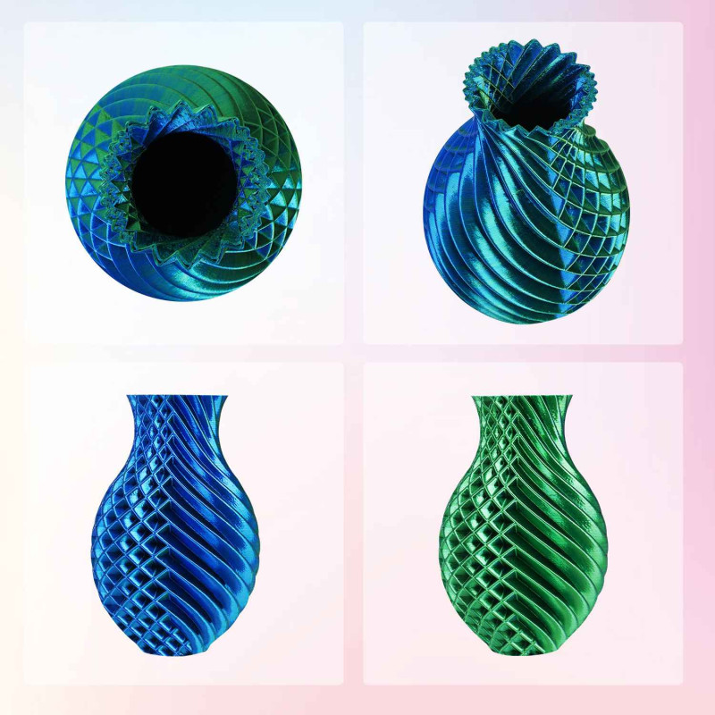 Eryone Dual-Color Silk PLA Blue & Green / Blauw & Groen Filament