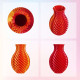 Eryone Dual-Color Silk PLA Red & Gold / Rood & Goud Filament Eryone Dual-Color Silk PLA Red & Gold / Rood & Goud Filament