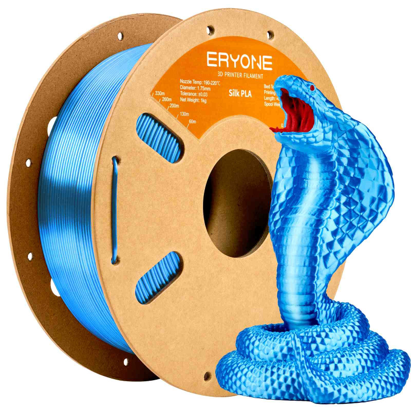 Eryone Silk PLA Blue / blauw Filament