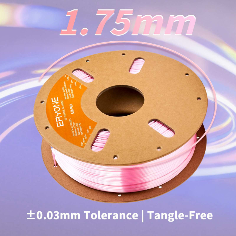 Eryone Silk PLA Pink / Roze Filament