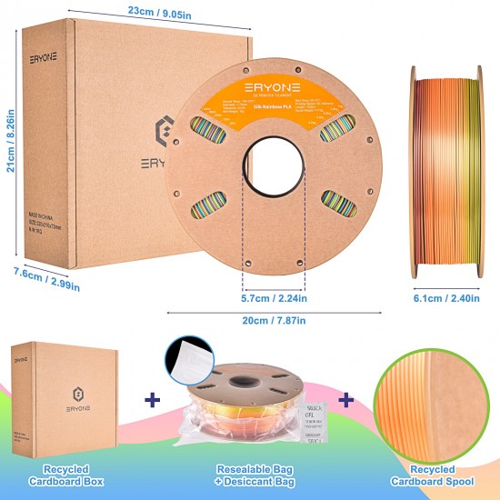 Eryone Rainbow PLA Mountain Mirage  / berg luchtspiegeling Filament