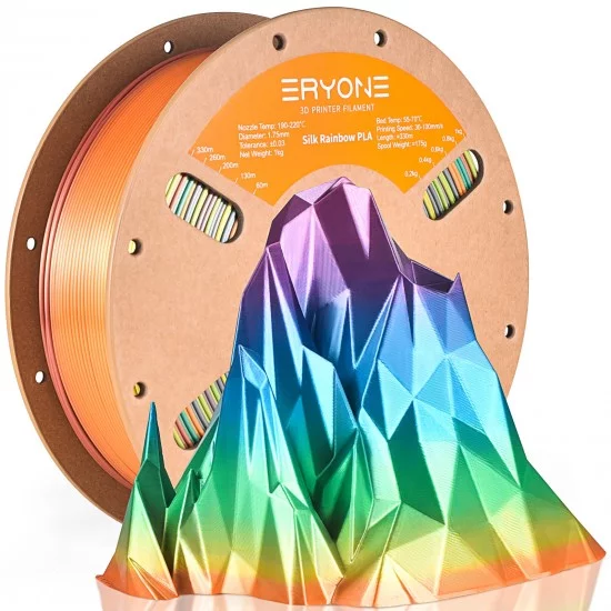 Eryone Rainbow PLA Mountain Mirage / berg luchtspiegeling Filament Eryone Rainbow PLA Mountain Mirage / berg luchtspiegeling Filament