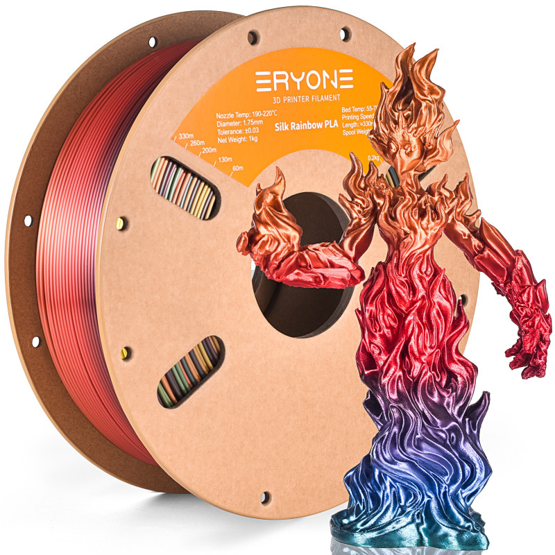 Eryone Rainbow PLA Sunset / Zonsondergang Filament Eryone Rainbow PLA Sunset / Zonsondergang Filament