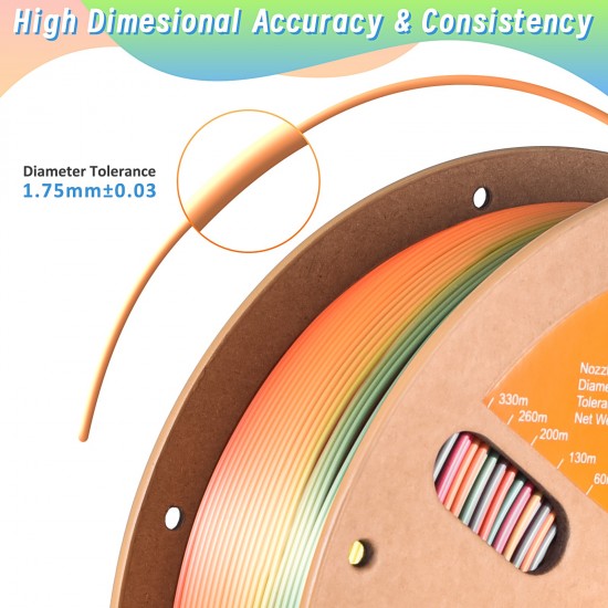 Eryone Rainbow PLA Waterfall / Waterval Filament