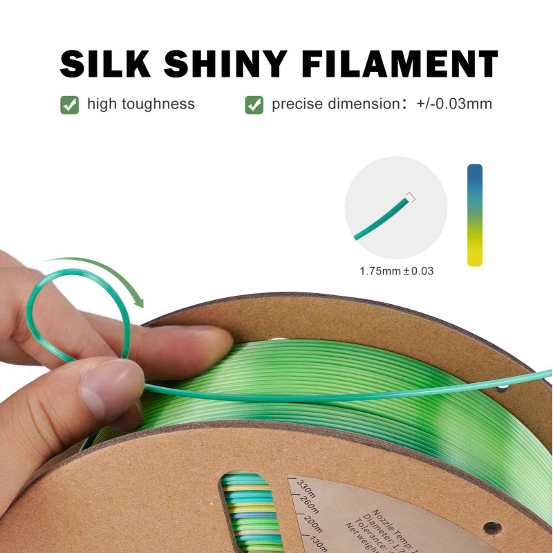 Eryone Rainbow PLA Forest / Woud Filament