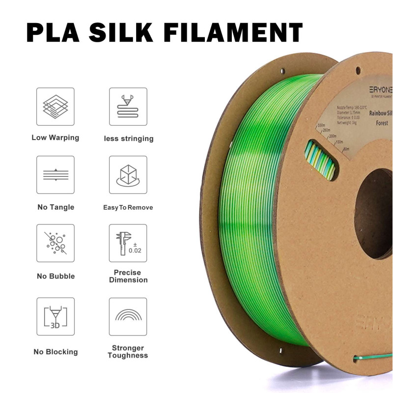 Eryone Rainbow PLA Forest / Woud Filament