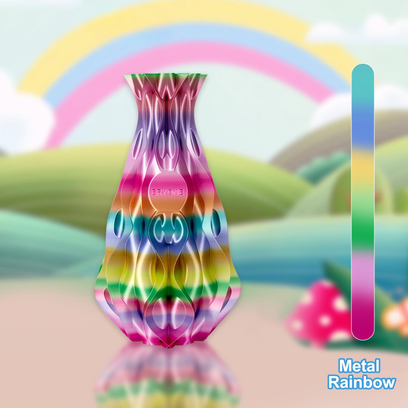 Eryone Rainbow Silk PLA Metal / Metaal Regenboog Filament