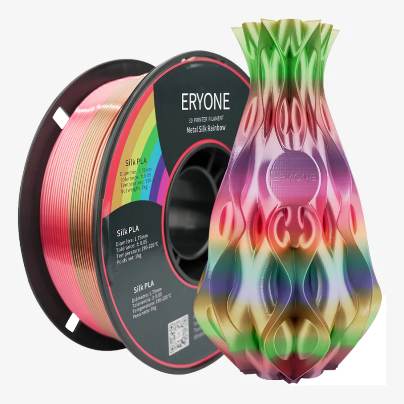 Eryone Rainbow Silk PLA Metal / Metaal Regenboog Filament