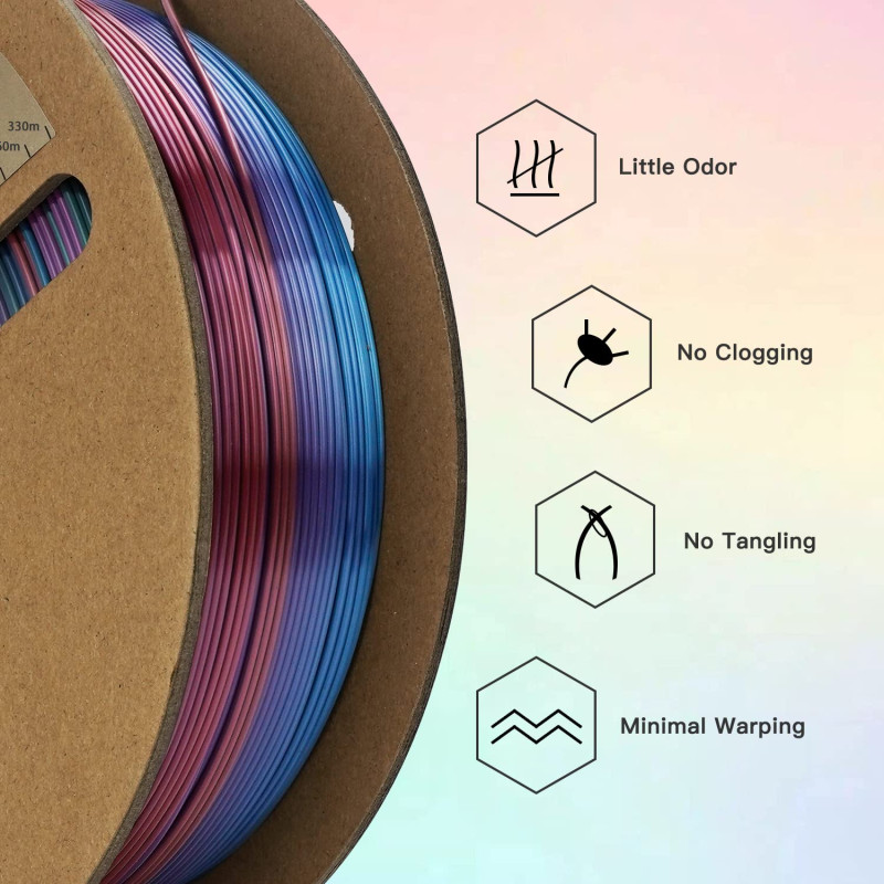 Eryone Rainbow PLA Universe / Universe Filament Eryone Rainbow PLA Universe / Universe Filament