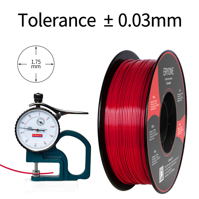 Eryone Standard PLA China Red / Chinees Rood Filament