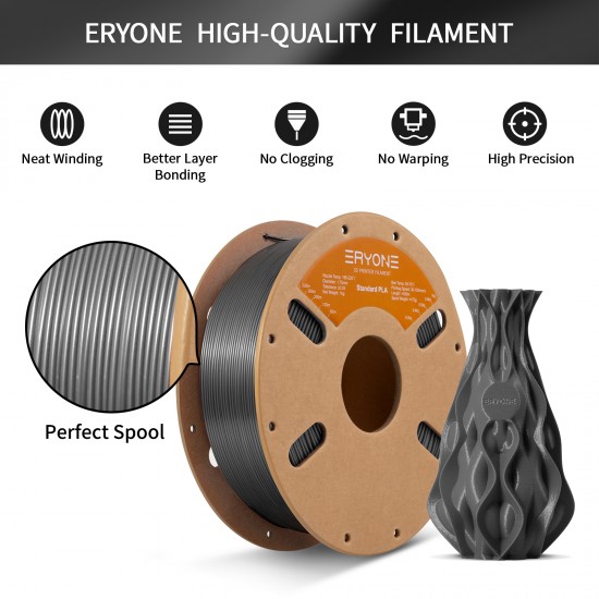 Eryone Standard PLA Agate Grey / Agaat Grijs Filament