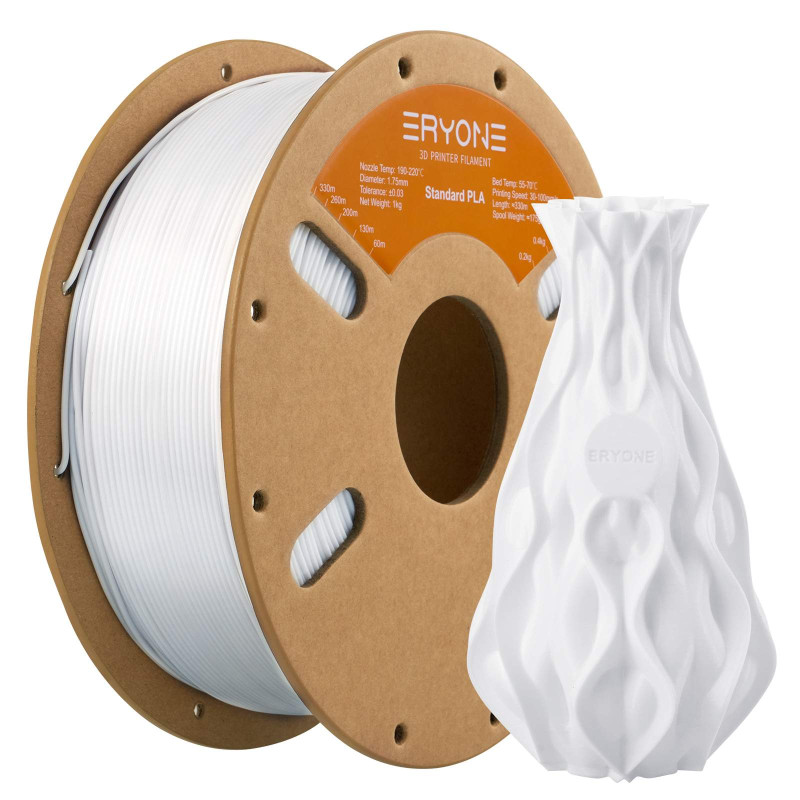 Eryone Standard PLA Cool White / Koud Wit Filament Eryone Standard PLA Cool White / Koud Wit Filament