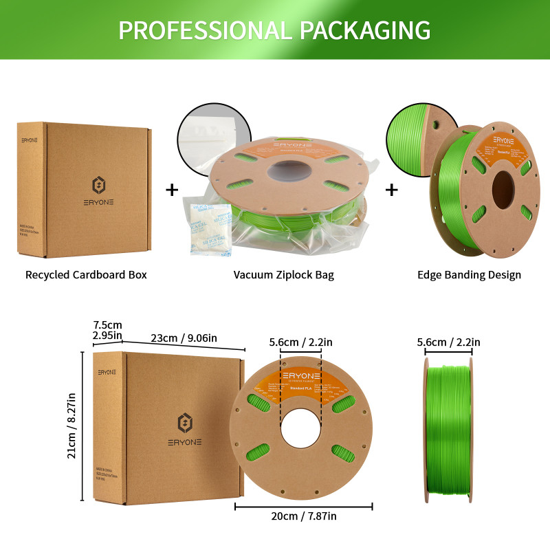 Eryone Standard PLA Green Apple / Groen Appel Eryone Standard PLA Green Apple / Groen Appel