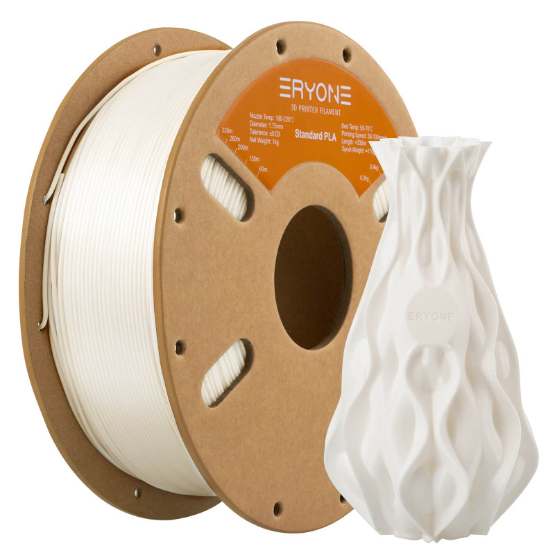 Eryone Standard PLA Ivory White / Ivoor Wit Filament Eryone Standard PLA Ivory White / Ivoor Wit Filament