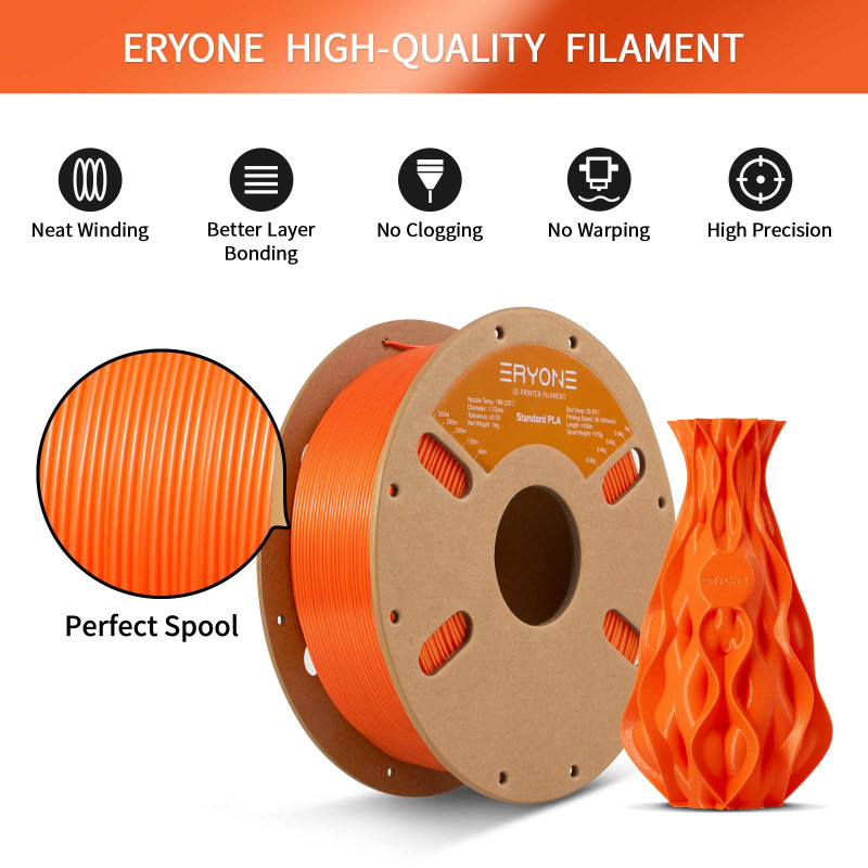 Eryone Standard PLA Orange / Oranje Filament