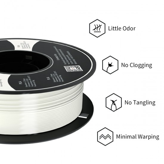 Eryone Standard PLA Pearl White / Parelwit Filament Eryone Standard PLA Pearl White / Parelwit Filament