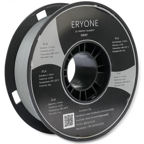 Eryone Standard PLA Grey / Grijs Filament
