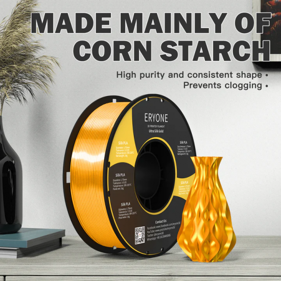 1.75mm ultra silk PLA filament Goud 1.75mm ultra silk PLA filament Goud