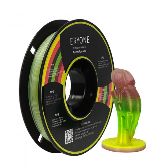 Eryone TPU Aurora Rainbow / Aurora Regenboog Filament