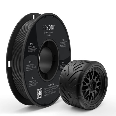 Eryone TPU Black / Zwart Filament Eryone TPU Black / Zwart Filament