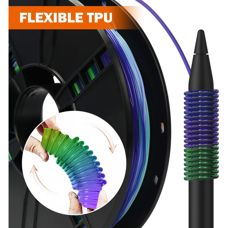 Eryone TPU Sea Glass Rainbow / Zeekleurig Regenboog Filament