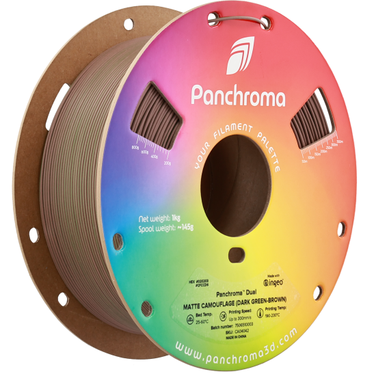 Polymaker Panchroma™ PLA Dual Matte Camouflage (Dark Green-Brown)