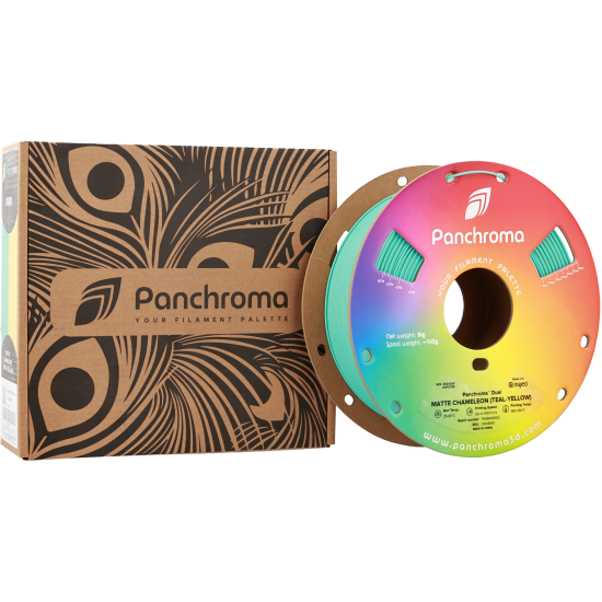 Polymaker Panchroma™ PLA Dual Matte Chameleon (Teal-Yellow) Polymaker Panchroma™ PLA Dual Matte Chameleon (Teal-Yellow)