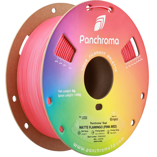 Polymaker Panchroma™ PLA Dual Matte Flamingo (Pink-Red)
