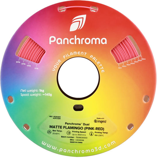 Polymaker Panchroma™ PLA Dual Matte Flamingo (Pink-Red)