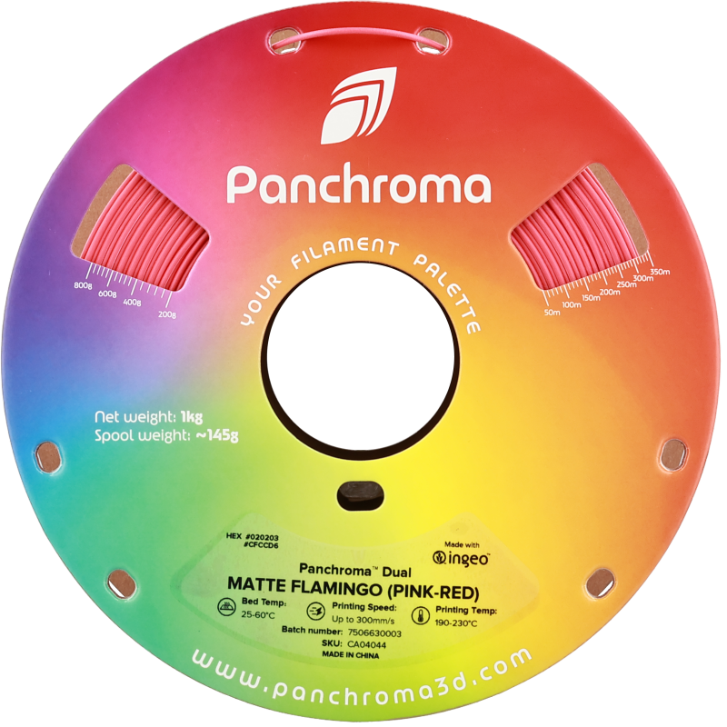 Polymaker Panchroma™ PLA Dual Matte Flamingo (Pink-Red) Polymaker Panchroma™ PLA Dual Matte Flamingo (Pink-Red)