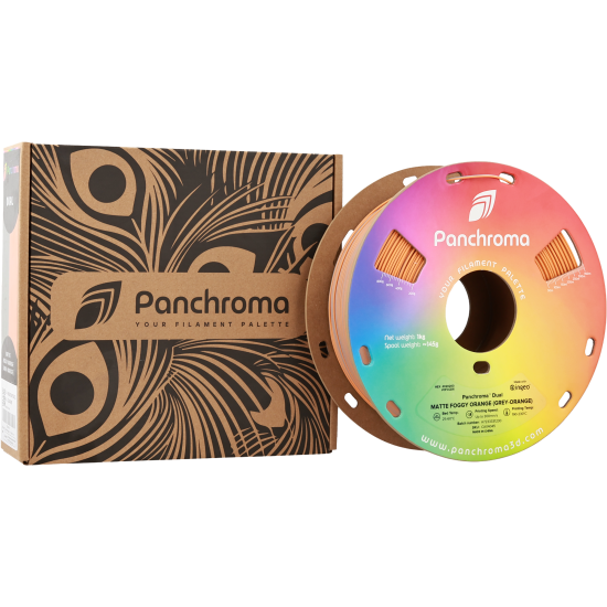 Polymaker Panchroma™ PLA Dual Matte Foggy Orange (Grey-Orange)