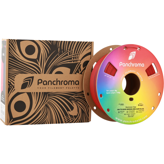 Polymaker Panchroma™ PLA Dual Matte Mixed Berries (Red-Dark Blue) Filament