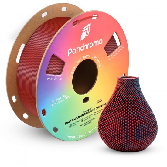Polymaker Panchroma™ PLA Dual Matte Mixed Berries (Red-Dark Blue) Filament