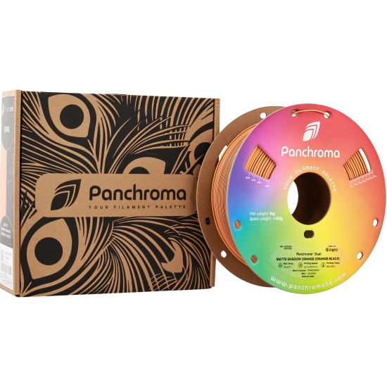 Polymaker Panchroma™ PLA Dual Matte Shadow Orange (Orange-Black) 