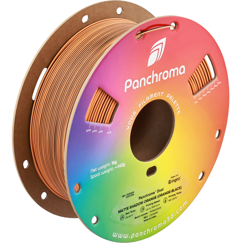 Polymaker Panchroma™ PLA Dual Matte Shadow Orange (Orange-Black) Polymaker Panchroma™ PLA Dual Matte Shadow Orange (Orange-Black)