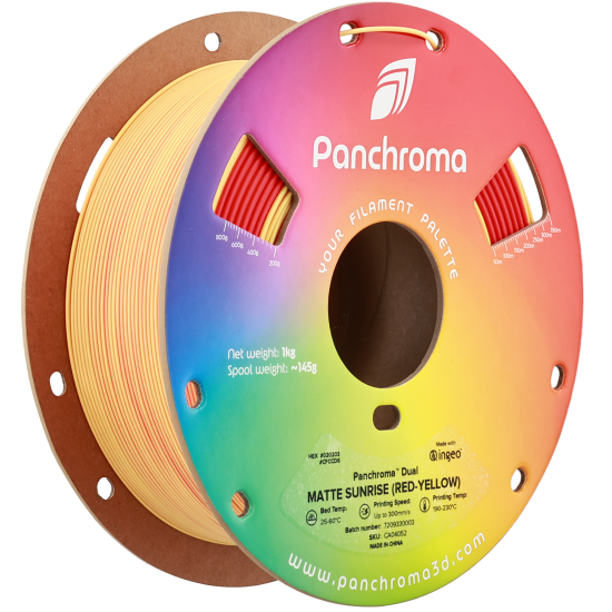 Polymaker Panchroma™ PLA Dual Matte Sunrise (Red-Yellow) Filament