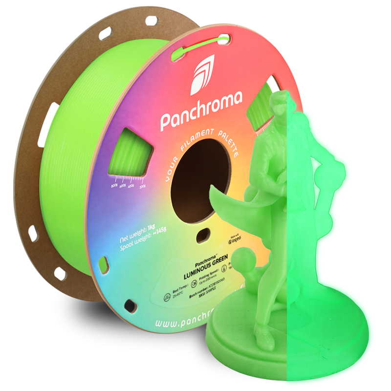 Polymaker Panchroma™ PLA Luminous Green Filament Polymaker Panchroma™ PLA Luminous Green Filament