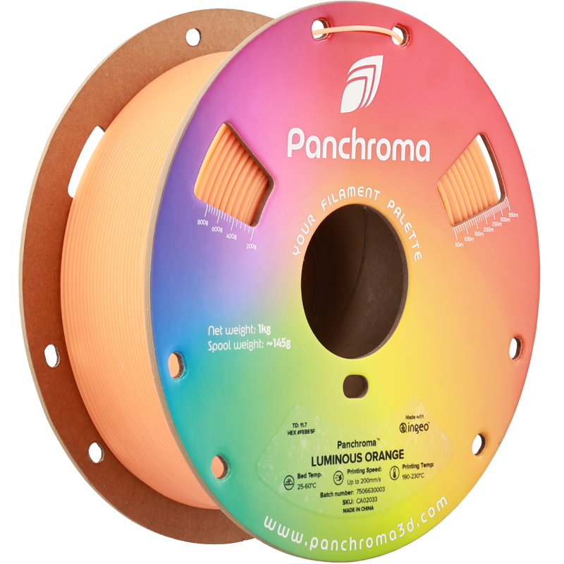 Polymaker Panchroma™ PLA Luminous Orange Filament Polymaker Panchroma™ PLA Luminous Orange Filament