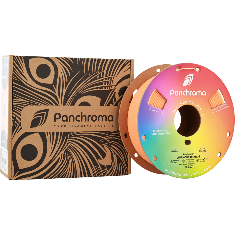 Polymaker Panchroma™ PLA Luminous Orange Filament Polymaker Panchroma™ PLA Luminous Orange Filament